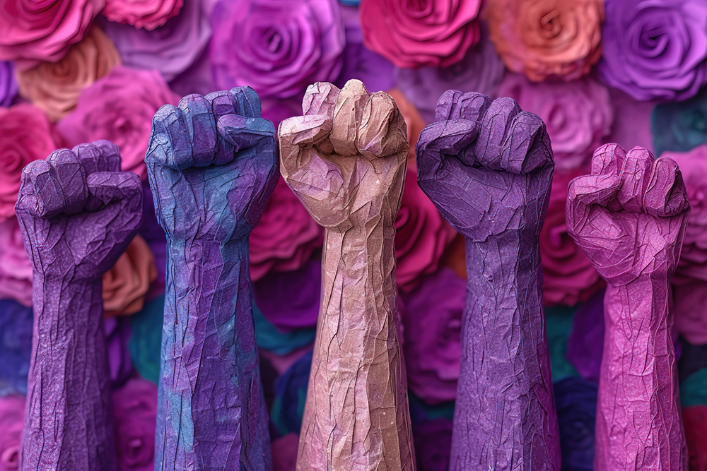 view-hands-with-fists-up-womens-day-celebration